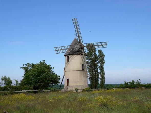 Moulin A Vent Le Champ Du Trail Villa Saint-Cyr-des-Gats ภายนอก รูปภาพ