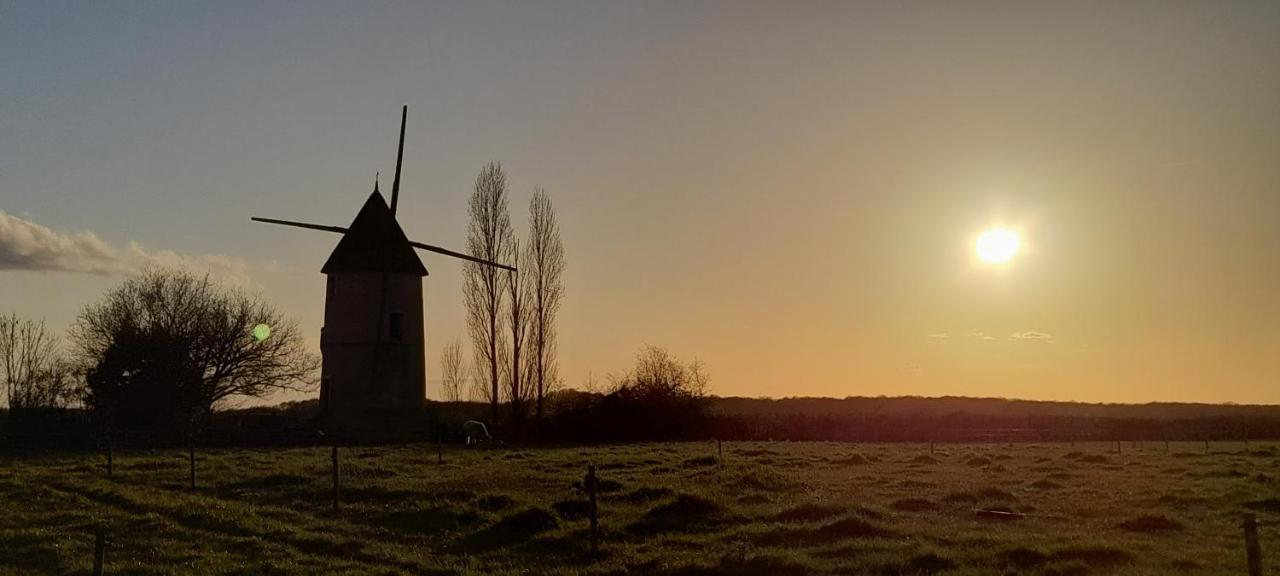Moulin A Vent Le Champ Du Trail Villa Saint-Cyr-des-Gats ภายนอก รูปภาพ
